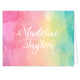 Rainbow Watercolor Folded Note Cards Image 3 of 3